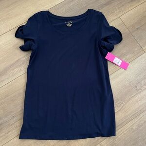 Lilly Pulitzer Midnight Blue Short Sleeve Top
